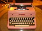 100 Royal Antique Bubble Gum Pink Manual Portable Typewriter