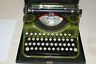 1925 4 Bank Underwood Vintage Oliver Green Army Portable Typewriter With Case