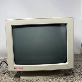 Mm-1288x Aamazing Technology 12 Inch Cga Monitor Crt Display Monochrome Power Tested Only As Is