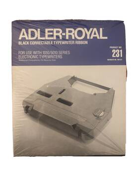 5010 Adler 040879012315 6 Pack Royal Black Correctable Typewriter Ribbon 231 Electronic 1010