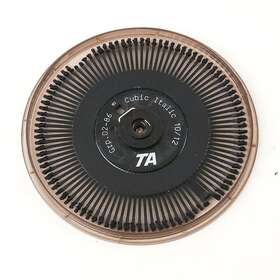 Grp.02-86 Adler Ta Font Cubic Italic 10/12 Daisywheels For 320