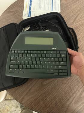 Alphasmart Neo-aa-0510-16873-aq Neo Portable Word Processor Keyboard With Case And Teac Usb Floppy Drive