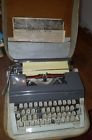 Amc Vintage Portable Typewriter With Carrying Case And Manual Reporter