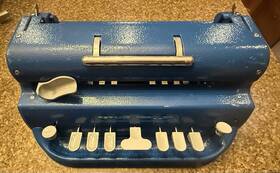 Lt014361 Aph 014361 Perkins Brailler Light-touch Series Blue Braille Typewriter