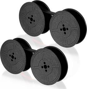 Branded 313023736758 Universal Typewriter Ribbon Twin Spool Replacement Pack - Black Ink 2 Pcs Branded 313023736758 Universal Typewriter Ribbon Twin Spool Replacement Pack - Black Ink 2 Pcs