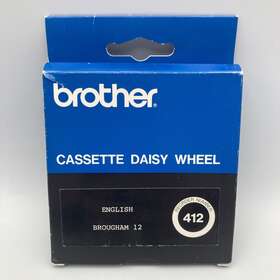 Brother 012502030096 Brougham 12 English Electric Typewriter Daisy Wheel Print 412