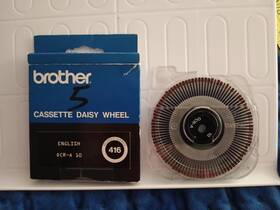 10-reorder Brother 012502030133 Vintage Cassette Daisy Wheel-english Ocr-a Number 416 With Bx