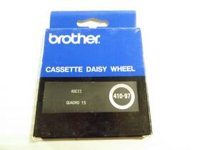 410-97 Brother Nob Vintage Cassette Daisy Wheel #410-97 Ascii Quadro 15