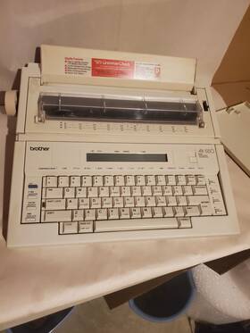 Ax-550 Brother Ax-505 Electronic Typewriter Word Processing Tested Works