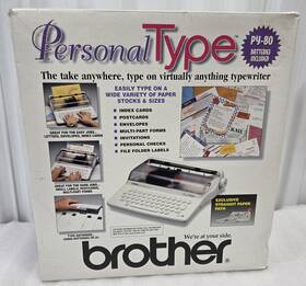 Brother Py-80 012502524366 Vintage 1997 Py-80 Electronic Self-correcting Portable Typewriter. New