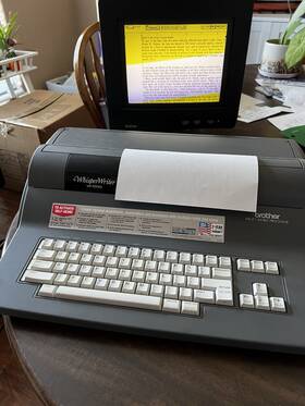 Uc4768001 Brother Wp-7000j Whisper Writer Word Processor Tested. Printer Not Working