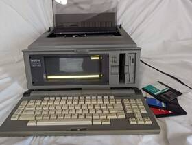 Wp-80 Brother Working Vintage Word Processor Rare Model With Disks Grammar Check I
