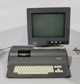 Wp7500jii Brother Whisper Writer Ii Inkjet Word Processor Wp-7500j With Ct-1450 Monitor