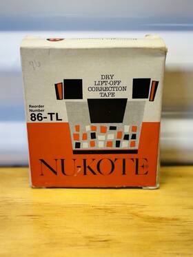 86-tl Burroughs Corporation Nu-kote Dry Lift-off Correction Tape Ibm Correcting Selectric