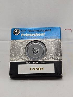 Canon 024222005940 Gp Technologies Printwheel Courier/10 Std 1992 Canon 024222005940 Gp Technologies Printwheel Courier/10 Std 1992