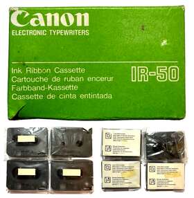 911960 Canon 1 Set Of 4 Ir-50 Electronic Typewriter Ink Ribbon Cassettes New Open Box