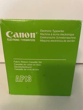 Ap01 Canon Ap13 1 Box With 6 New Black Electronic Typewriter Ribbon Cartridges
