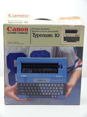 E22-0112-220 Canon Typemate 10 Electronic Typewriter Never Used Tested Perfect With New Ribbon