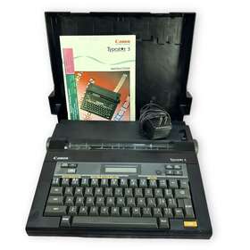 Canon Typestar 5 Iii 3 Electronic Typewriter With Cover Adapter &manual -not Working