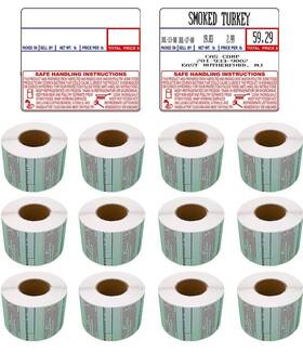 Lst-8030 Cas 689752107375 Printing Scale Label 58 X 50 Mm Non-upc/safe Handling 12 Rolls Pe