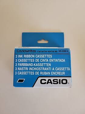 Casio Ir-20b 3x Original Ribbon Group 412 Casiowriter Cw-16 Cw-20 Cw-25 Cw-30