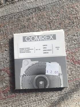 401-42 Comrex Daisey Wheel Pica 10 Greek