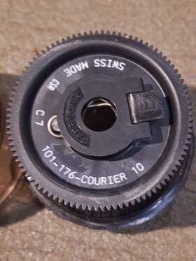 101-176 Csa 07 201-176 Vintage Oem C7 Cartridge Typewriter Printwheel - Courier 10 # Swiss