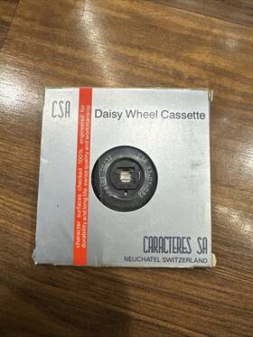 Csa #82472 New In Box Neuchatel Switzerland Print Wheel Panasonic Compatible - Vintage