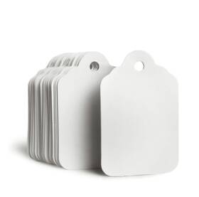 Gillraj Milan 966000029910 Unstrung Marking Blank White Price Tags Size 1.93 Inch X 1.25 49mm 32m