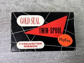 Gold Seal At-121 Vintage Twin-spool Typewriter Ribbon Black And Red For Royal