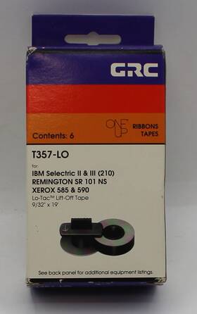 Grc 087609051893 Vintage 1 Pack 6 Pcs Lift-off Tape For Selectric Ii And Iii Remington Xerox