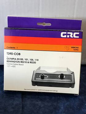 T390-cob Grc 087609058274 Typewriter Ribbon 1/2 Inch X425ft For Olympia-remington T390-cob Grc 087609058274 Typewriter Ribbon 1/2 Inch X425ft For Olympia-remington