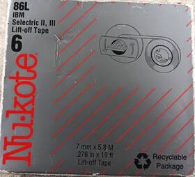 087486-00610 Ibm Nukote 86tl Universal Tackless Dry Lift Off Tape Correcting