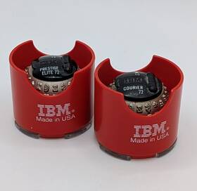 Ibm 087944034193 Lot Of 2 Selectric Type Balls - Courier 72 10 P And Prestige Elite 12