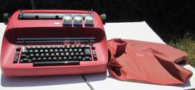 0992 Ibm Vintage Red Selectric 1 Electric Typewriter Parts Minty With Extras 1971 0992 Ibm Vintage Red Selectric 1 Electric Typewriter Parts Minty With Extras 1971