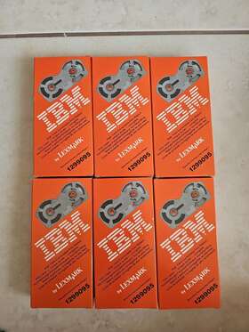 12299095 Ibm Lot Of 6 Lexmark Black High Yield Correctable Film Ribbon
