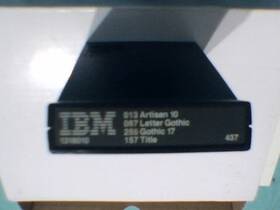 1318010 Ibm Font Cartridge 013 Artisan 157 Title 255 Gothic And 087 Letter