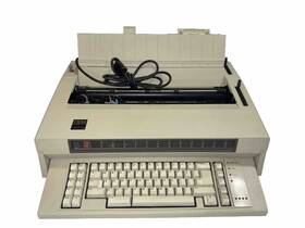 1342139 Ibm Vintage Wheelwriter 5 Electric Typewriter Working With Cover And Operating Guide