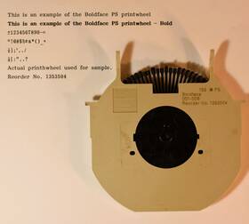 1353504 Ibm Genuine Wheelwriter Boldface Ps Cartridge Printwheel Ii