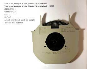 1353953 Ibm Genuine Wheelwriter Thesis Ps Cartridge Printwheel Ii 1353953 Ibm Genuine Wheelwriter Thesis Ps Cartridge Printwheel Ii