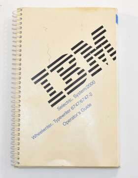 1356231 Ibm 2/85 Selectric System 2000 Wheelwriter 5 Typewriter Operators Guide Owner Manual 1356231 Ibm 2/85 Selectric System 2000 Wheelwriter 5 Typewriter Operators Guide Owner Manual