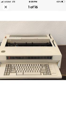 Ibm 18904 167893 Wheelwriter 50 Only No Display Monitor With New Ribbons