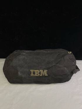 37210 Ibm Vintage Personal Canvas Carrying Bag Velvety Inside Crafted With Pride Rare