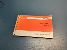 6240 Ibm Vtg Mag Card Typewriter Service Parts Manual 1979 Cg