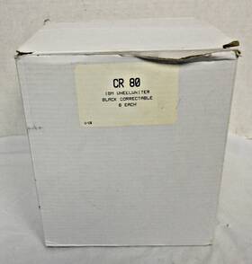 Cr-80 Ibm Cr 80 Wheelwriter Black Correctable 6 Each Compatible With 6747 Bk