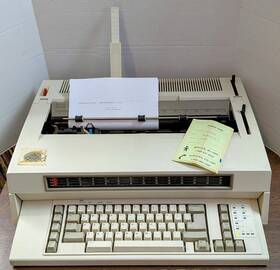 Ibmww10ii Ibm Vintage Wheelwriter 10 Series Ii 6783 Typewriter With Ribbon Cord Working