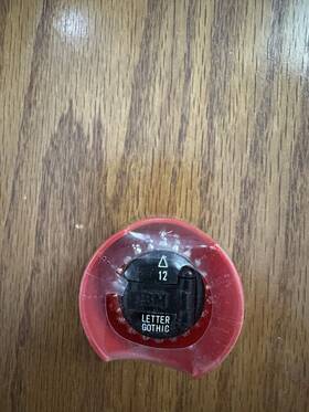 1167039 Ibm Selectric I And Ii Part Element # Letter Gothic New Genuine Pristine