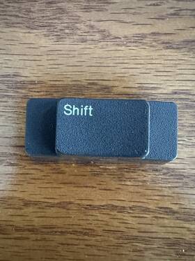 1254704 Ibm Selectric Iii Part Shift Right Hand Buttton Char Gray New Genuine #