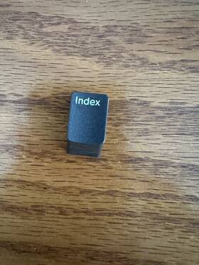 1254726 Ibm Selectric Iii Part Index Key Buttton Char Gray New Genuine #