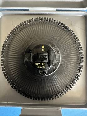 1257507 Ibm Selectric Printwheel # Prestige Pica 10p For System 6 New Genuine Very Rare